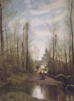 Jean Baptiste Camille  Corot L'eglise de Marissel (mk11) oil painting image